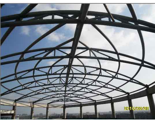 金坛中煤朔州宾馆管桁架工程
